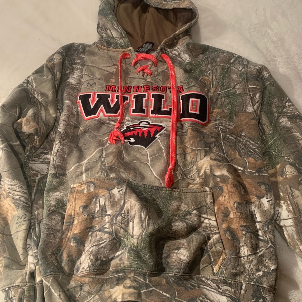 MN Wild camo hoodie